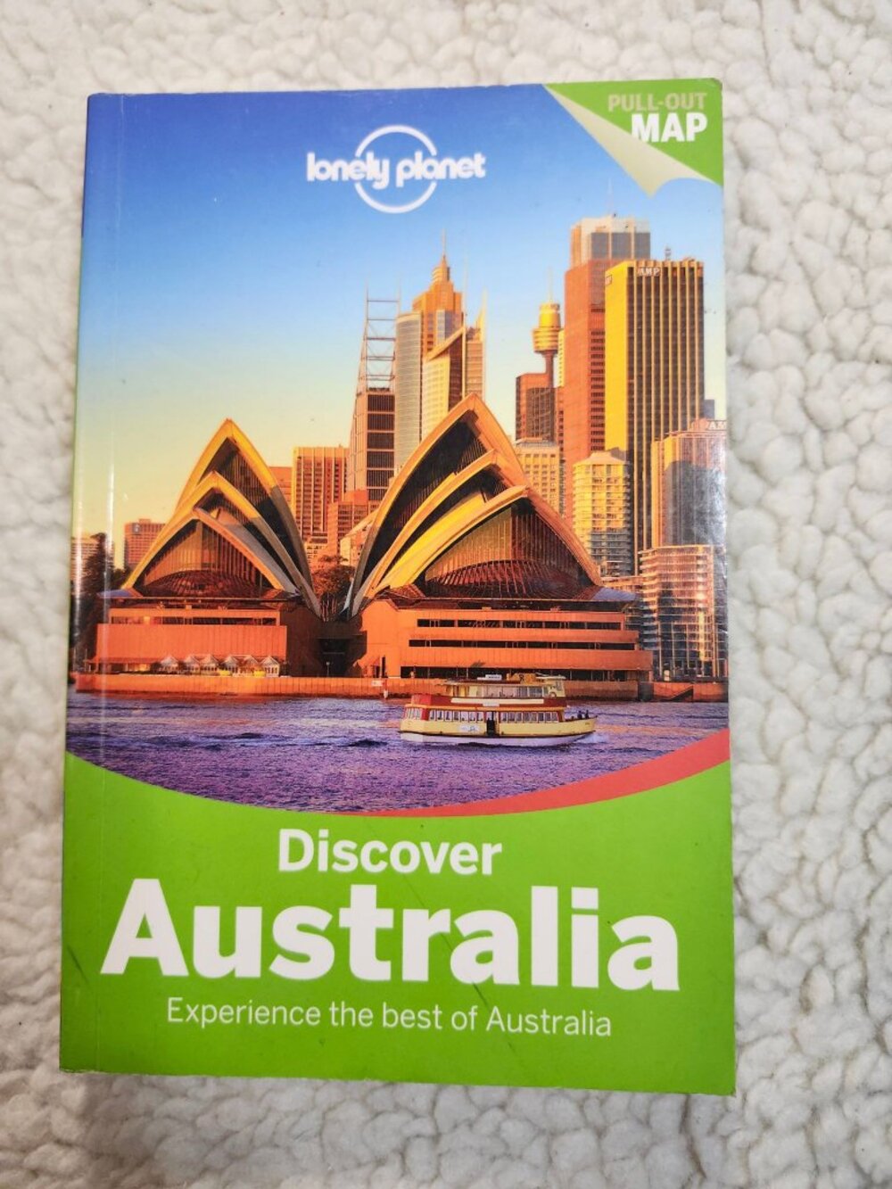 Lonely Planet Discover Australia Travel Guide Paperback Pull-Out Map Missing